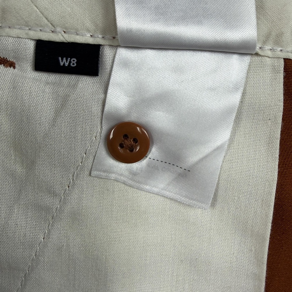 Dickies Sawyerville Pants Women 8 Rust Orange Twill Wide Leg Workwear Utility - Picture 5 of 12